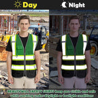 BeautyWill Custom Logo 10/20 Pack Safety Vest Class2 High Visibility Vest - Image 6