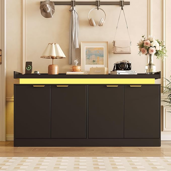 LED Sideboard Buffet Cabinet - Image 3