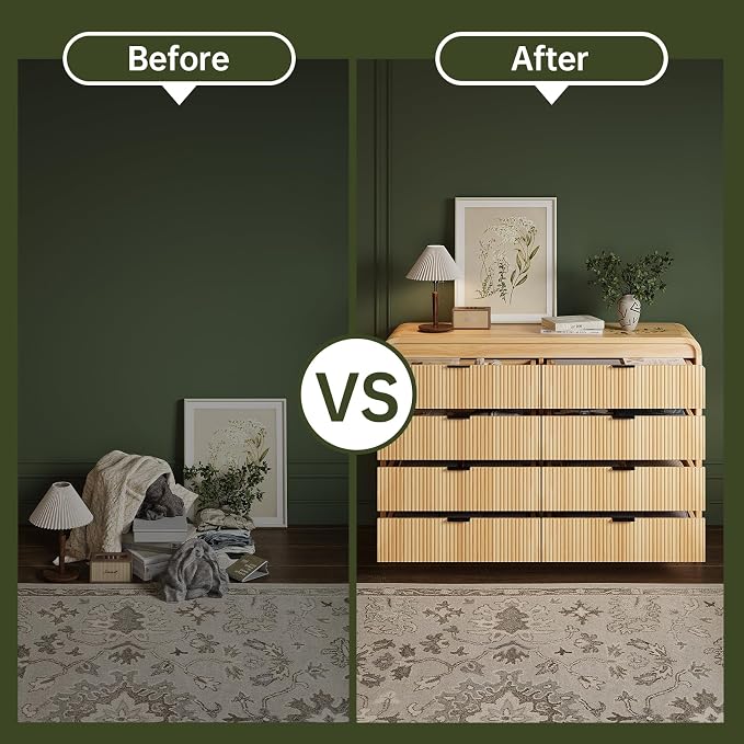 FURSUN Fluted 8 Drawers Dresser - Image 5
