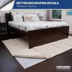 5' x 7' Non-Slip Rug Pad, Reversible Gripper, Non Skid Pads - Image 3