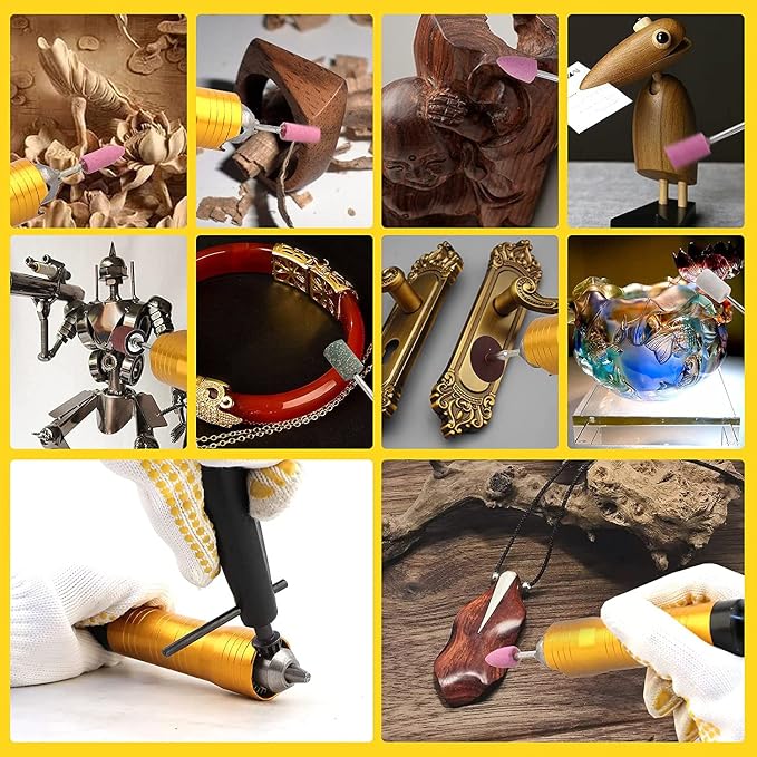 1000W 30000RPM Electric Flex Shaft Rotary Tool Foot Pedal Control Flex Shaft - Image 7