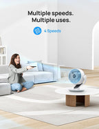DREO Oscillating Fan for Bedroom, 13 Inch Quiet Table Fans for Home Whole Room - Image 4