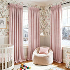 Lazzzy Velvet Blackout Curtains Thermal Insulated Room Window Drapes Super Soft - Image 6