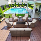 10 Piece High Back Outdoor Patio Furniture Set by Belord