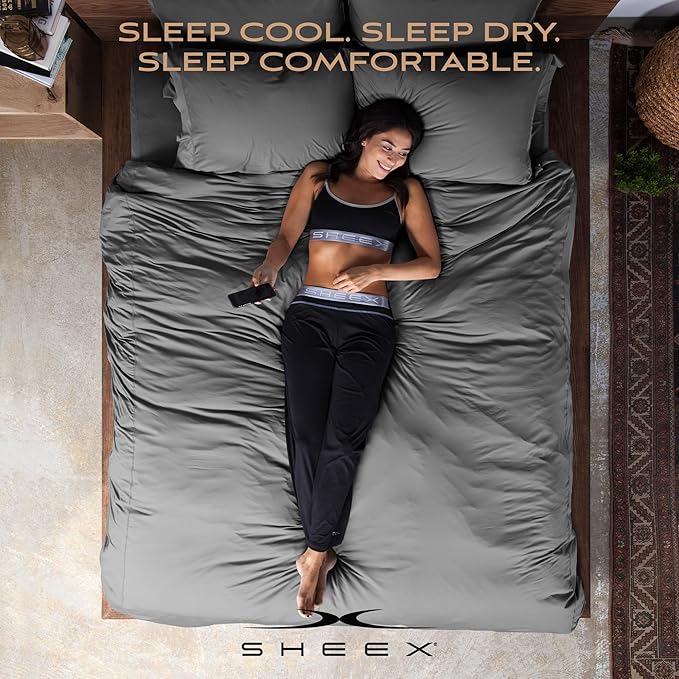 SHEEX - Original Performance Sheets Set Silver Lilac - Cooling Sheets, Moisture - Image 7