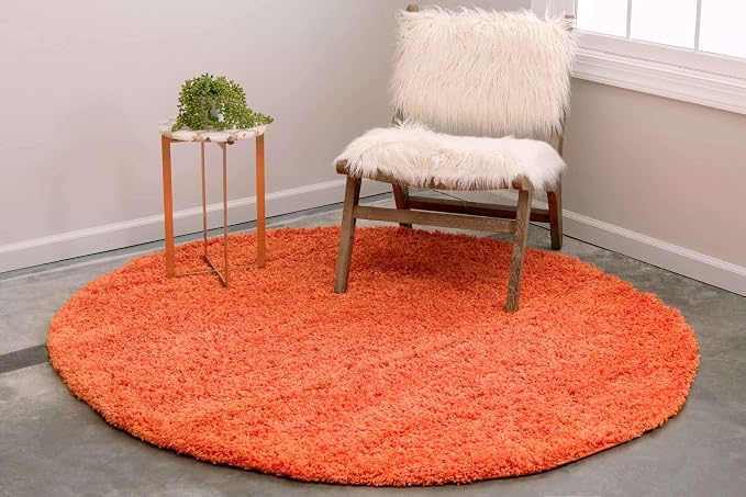 Unique Loom Solid Shag Collection Area Rug - Image 3