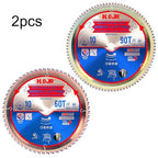 2-Pack 10" 60T & 90T 5/8" Arbor Woodworking Circular Saw Blade, - Image 2