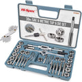 Hi-Spec 39 Piece SAE & Metric Tap & Die Set. Complete M3 to M12 / #4 to 1/2in by Hi-SpecToolsUSA