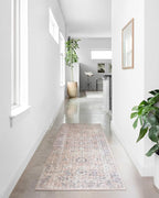 Loloi Skye Collection SKY-01 Blush/Grey 8'-0" x 8'-0" Round Area Rug - Image 11