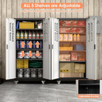 Aobabo 71" H×32" W×16" D Metal Storage Cabinet - Image 6