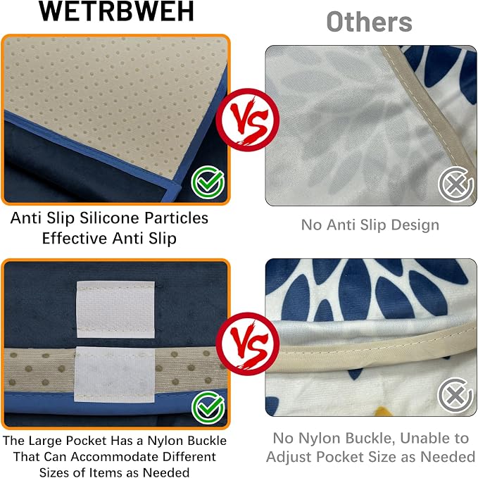 WETRBWEH TV Remote Control Holder Couch Caddy, Non-slip Bedside Caddy Organizer - Image 6