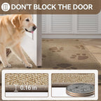 Door Mat Indoor Entrance 31"x47", 0.16" Thin Paw Print Low Pile Doormat - Image 4