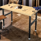 48” Adjustable Wood Work Bench, Heavy Duty Work Table - Image 7