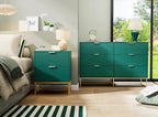 Anbuy 3 Pieces Bedroom Sets, 6 Drawer Dresser and Nightstand Sets - Image 2