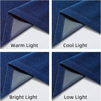 Joydeco Royal Blue Velvet Curtains 90 inch Curtains, Luxury Grommet Blackout - Image 6