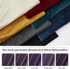 RYB HOME Purple Velvet Curtains 102 inches, Back Tab Soft Fabric Room Darkening - Image 6