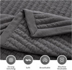 KASENTEX Queen Quilt Set 90"x90" – Soft Washed 3-Layer Lightweight Bedspread - Image 4