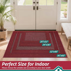 BEQHAUSE Indoor Door Mat 32" x 48", Dirt Trapper Door Mats Non-Slip Entryway - Image 2