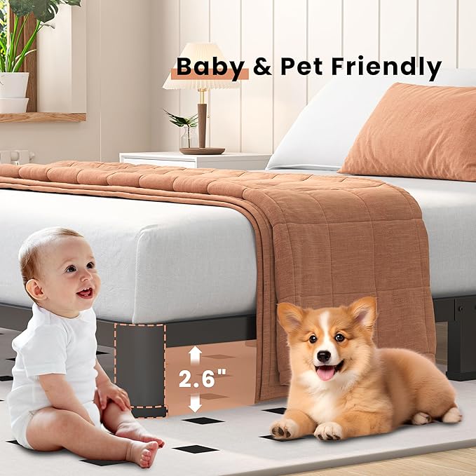 4 Inch Twin Heavy Duty 3500 lbs Bed Frame - Image 6