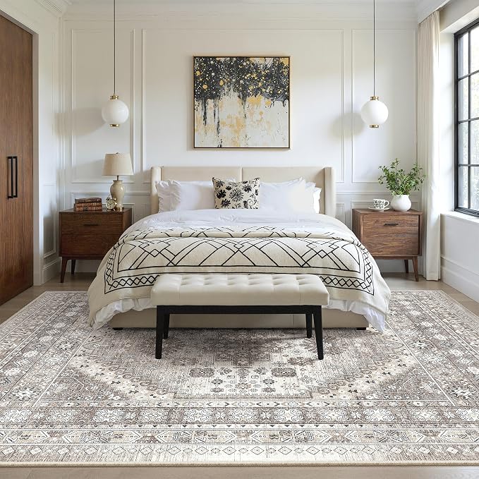 zesthome 7x9 Area Rug, Super Soft Washable Rugs - Image 9