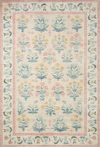 Loloi Rifle Paper Co. Eden Collection EDE-01 Mughal Rose Blush 2'-6" x 9'-6" - Image 2
