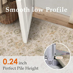 Beige 5x7 Area Rug Non Slip Vintage Living Room Distressed Machine Washable - Image 7