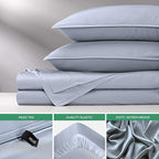 Pure Bamboo King Sheets, Genuine 100% Organic Viscose Derived from Bamboo Bed - Image 6