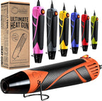Heat Gun for Crafting, Mini Dual Temp Hot Air Gun Tool for Epoxy Resin by ChandlerTool