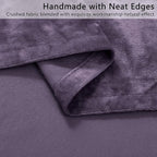 SMILETIME Lilac Purple Crushed Velvet Curtains 52x96inch Rod Pocket Luxurious - Image 5