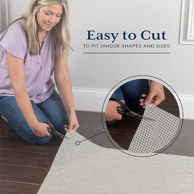 Veken Runner Rug Pad Gripper for Hardwood Floors, Non Slip 2.5x9 Ft Rug Pads - Image 3
