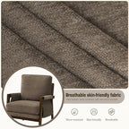 Dark Brown Accent Chair for Bedroom & Living Room, Mid Century Modern Accent - Image 6