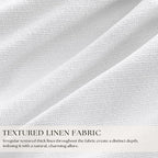 Snow White Pleated Linen Blackout Curtains 84 Inches Long - Image 3