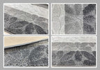 Custom Length Hallway Runner Rug, Slip Resistant, Flower Grey, 26 Inch X 20 feet - Image 6