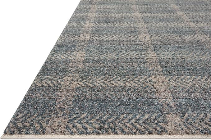 Loloi Angela Rose Ember Collection EMB-03 Blue/Beige 9'-6" x 13'-1" Area Rug - Image 4