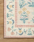 Loloi Rifle Paper Co. Eden Collection EDE-01 Mughal Rose Blush 2'-6" x 7'-6" - Image 5