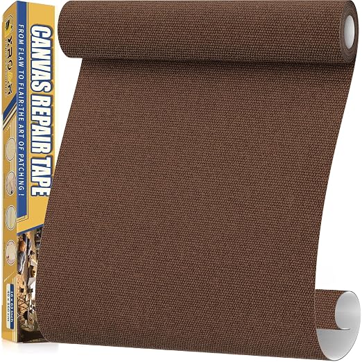 Canvas Repair Tape, 16 x 63 Inch Waterproof Heavy Duty Fabric Tape by ProfessionalFurnitureRepair