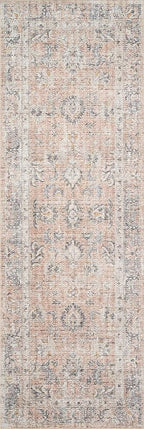 Loloi Skye Collection SKY-01 Blush/Grey 8'-0" x 8'-0" Round Area Rug - Image 12