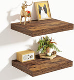 Vivelove 10 Inch Deep Floating Shelves 10 inch Long, 10 x 10 Wide Wall Shelves by VIVELOVE