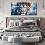 ENTANUB Lion Canvas Wall Art for Living Room, Animal Picture Decor, Large Size - Image 4