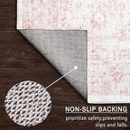 4x6 Rug, Small Area Rug for Living Room, Machine Washable Non-Slip Throw Rug - Image 6