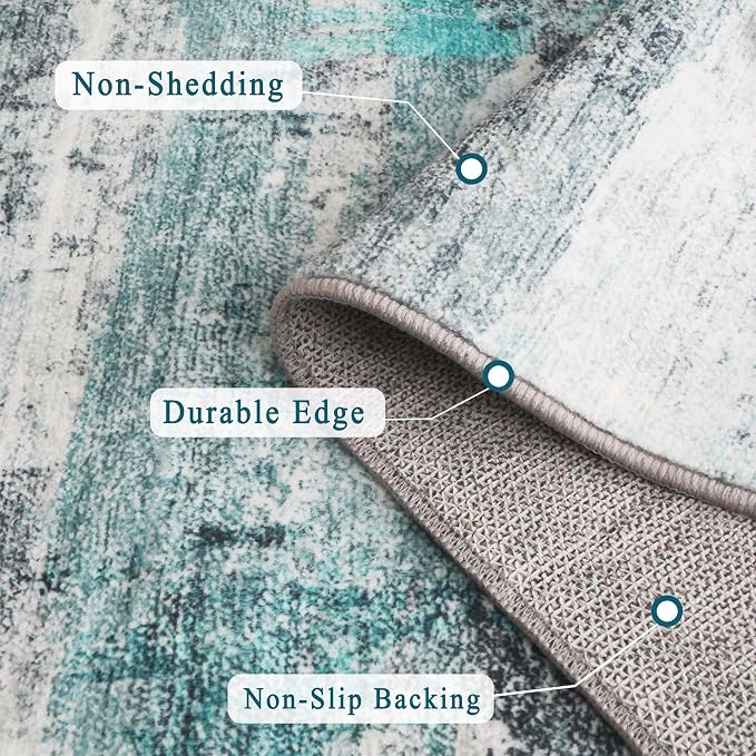 8x10 Area Rugs for Living Room, Non-Slip Backing Washable Rug 8x10, Large Area - Image 6