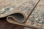 Loloi Margot Collection MAT-02 Terracotta/Lagoon 7'-6" x 9'-6" Area Rug feat. - Image 9
