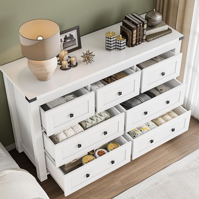 7-Drawer Dresser, Modern Wooden Storage Chest of Drawers, Dresser TV Stand - Image 4