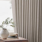 Taupe Burlywood Pinch Pleated Linen Curtains 96 Inches Long - Image 7