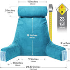 Husband Pillow Medium Aspen Edition Rodeo Blue, Sit Up Reading & Bed Rest - Image 3