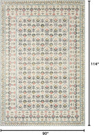 Loloi Rifle Paper Co. Eden Collection EDE-03 Lattice Ivory 7'-6" x 9'-6" Area - Image 2