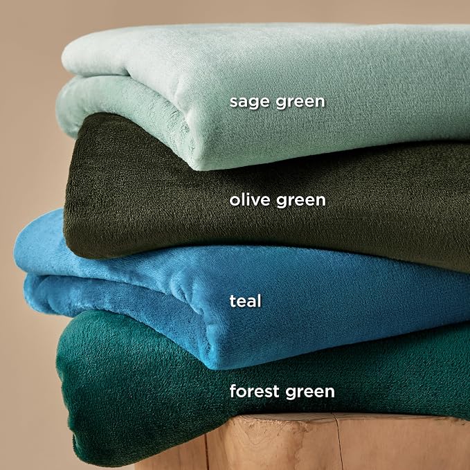 Bedsure Teal Blue Fleece Blanket 50x70 Blanket - Image 5