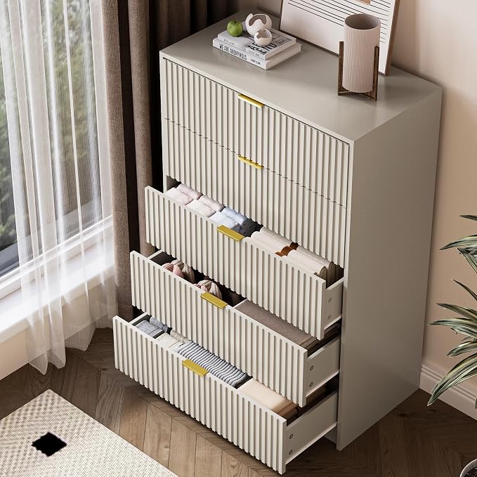 3-Piece Dresser Bedroom Set, 5 Drawer Dresser & 2 Drawer Nightstands - Image 7
