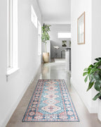 Loloi Skye Collection SKY-03 Turquoise/Terracotta 9'-0" x 12'-0" Area Rug - Image 4