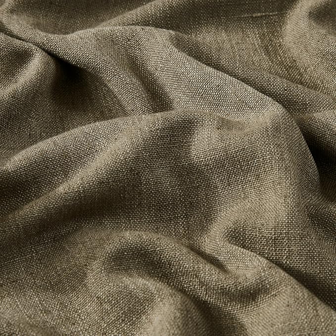 Vision Home Brown Linen Full Blackout Curtains - Image 5